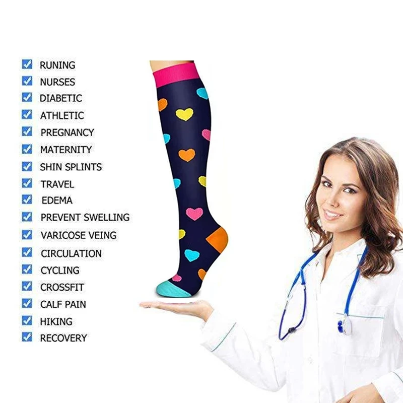 носки женские чулки мужские новый год 2022 с принтом гольфы гетры длинные теплые