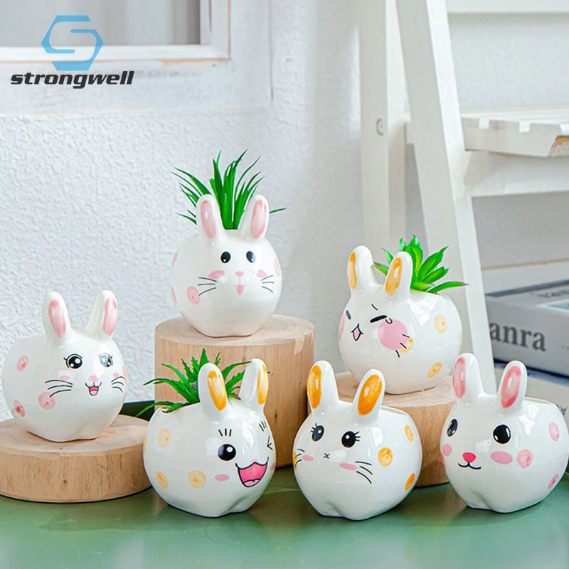 

Strongwell Creative Animal Flower Pot Sets Fairy Garden Decoration Pot For Green Plants Home OIffice Decoration Miniature Crafts