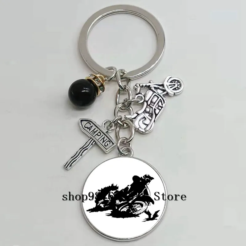 Новый брелок для ключей любителей мотокросса | Украшения и аксессуары