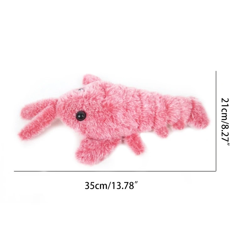 

Treehomein Electric Cat Interactive Toy Moving Plush Lobster Kitten Toys Pet Exercise Puzzle Motion Toys Supplies