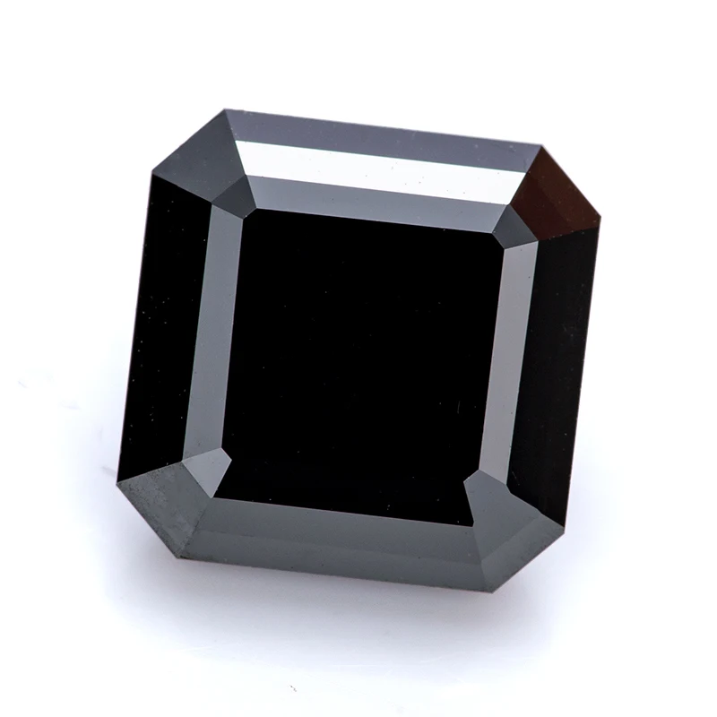 GRA 0 4 5CT черный цвет Asscher Свободный Муассанит VVS1 оптовый поставщик лабораторные