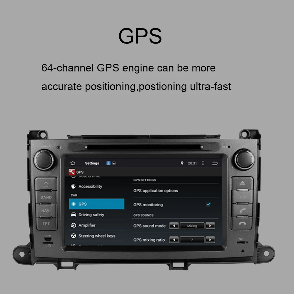 Автомобильный GPS-навигатор Android 10 0 для TOYOTA Sienna/XL30 2013-2022 автомобильное радио стерео