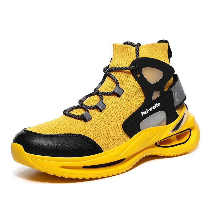 2021 new summer Socks Sneakers Men Knit Upper Breathable Sport Shoes Sock Boots Man Shoes High Top Running Shoes for Men