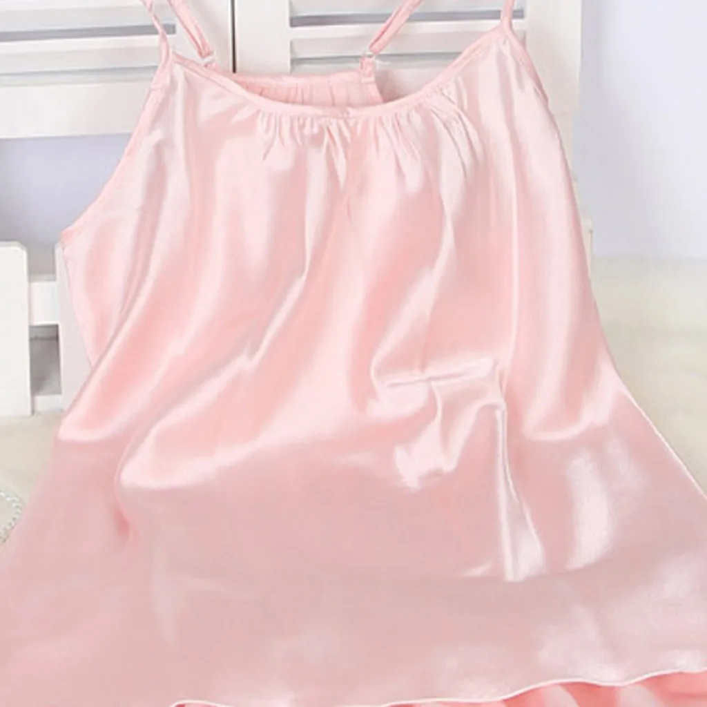 Брендовые сексуальные атласные женские пижамные комплекты на бретельках