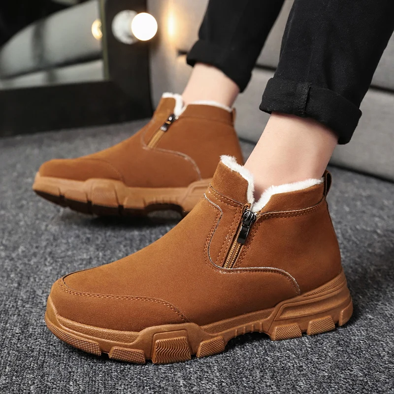 2021 Hot Sales Men Tennis Shoes Warm Plush Casual Leather Shoes Man Sneakers Designer Adult Male Breathable Sport Footwear