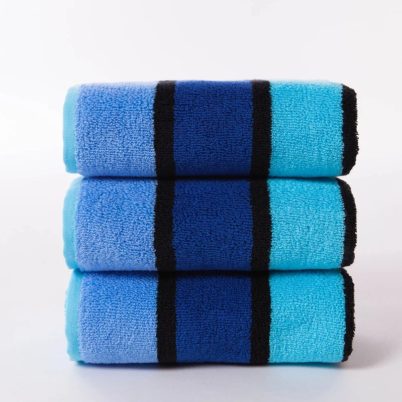 Полотенце для лица 100 хлопок Полосатое толстое полотенце мужчин и женщин