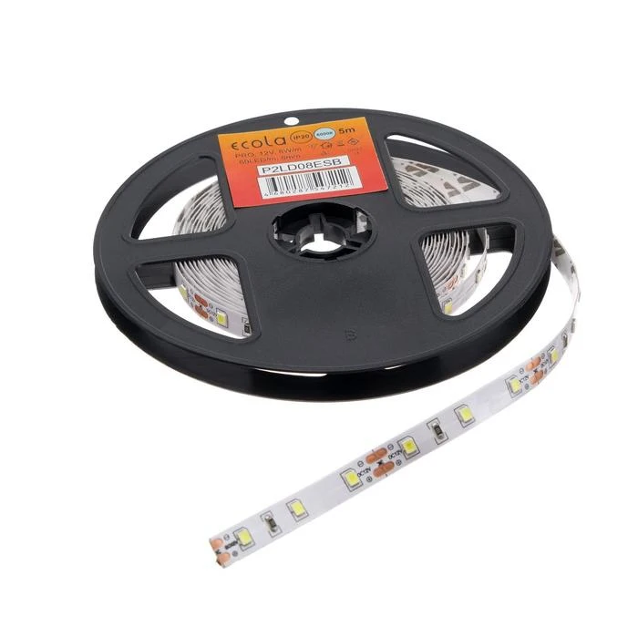 Светодиодная лента Ecola PRO 12В SMD2835 5 м IP20 8Вт/м 60 LED/м 6000К 5501899 | Освещение