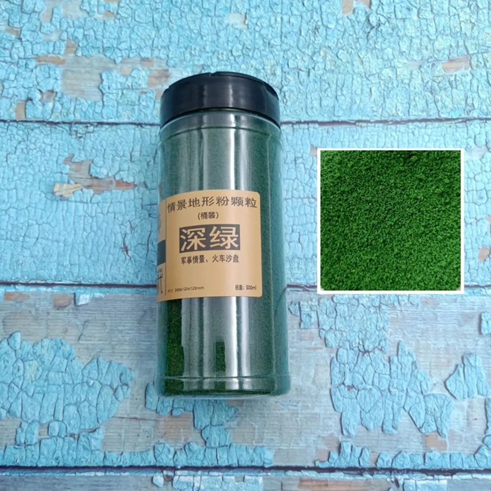 

Railway Train Layout Tree Powder Grass Powder Sponge Military Scene Sand Table Architecture Building Landscape