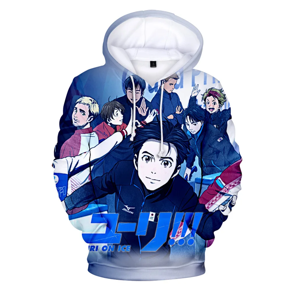 

Anime YURI!!! on ICE 3D Print Women/men Men Hoodie Pullovers Sweatshirts Harajuku Casual Autumn Winter Pullover Hooded Clothes