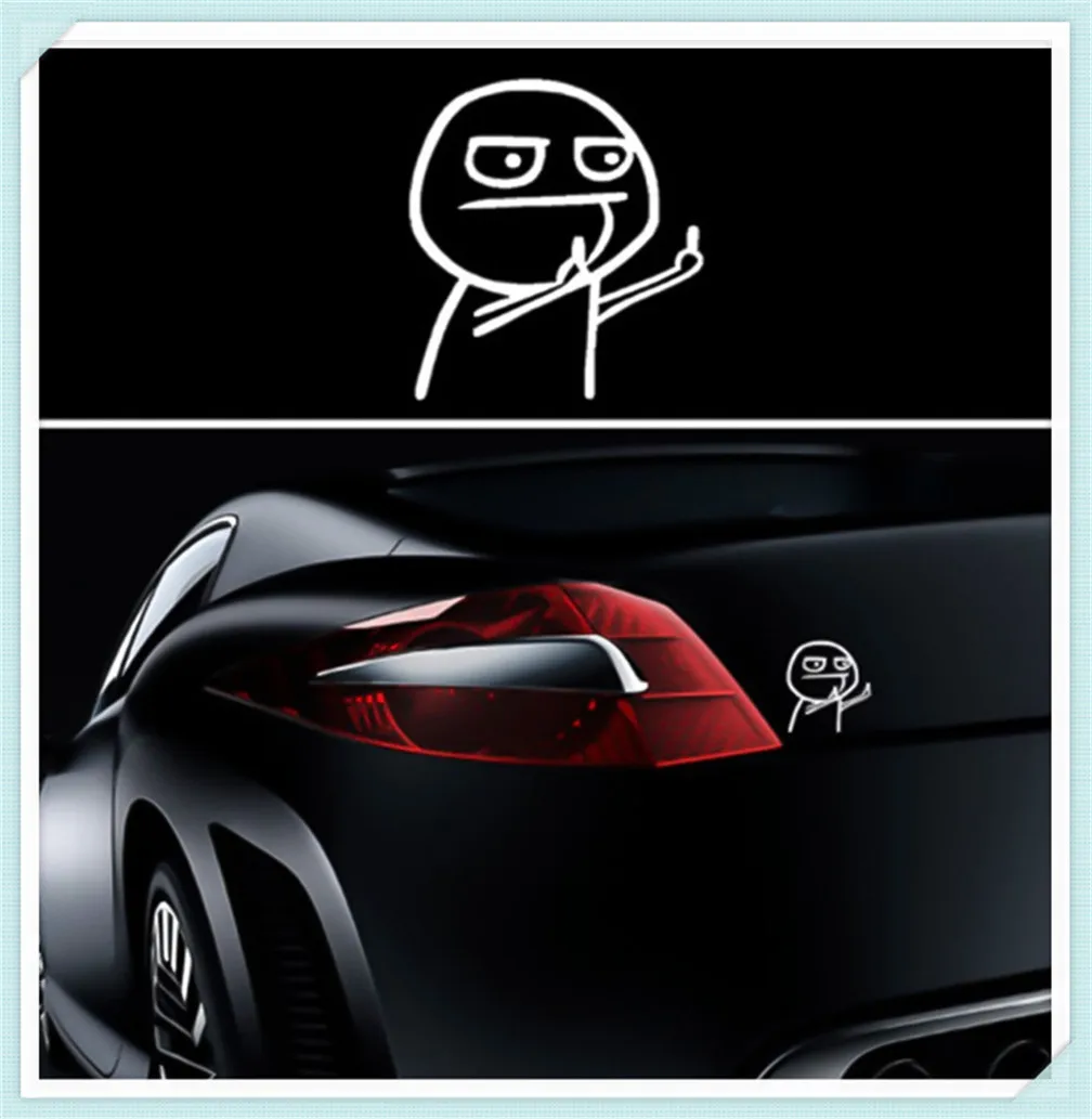 Автомобильные аксессуары со смешными героями из мультфильмов среднего наклейки