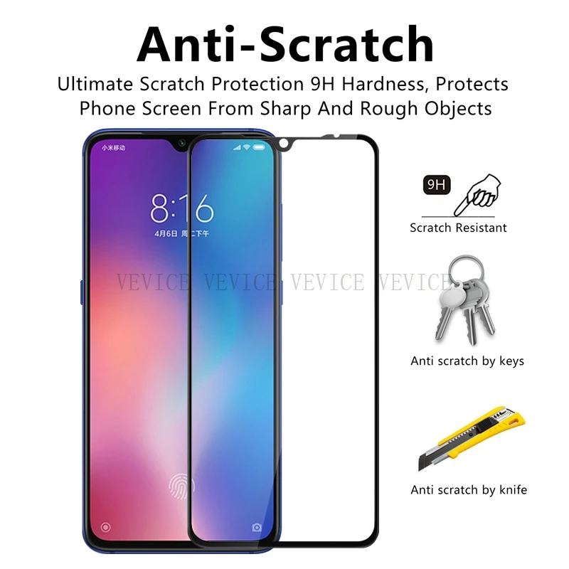 Защитное стекло для Xiaomi Redmi 6 Pro 6A Note 4 7 5 Global Plus MiA1 Mi8 Pocophone F1 Mi 8 A2 Lite 6X 5X 9 SE стеклянная