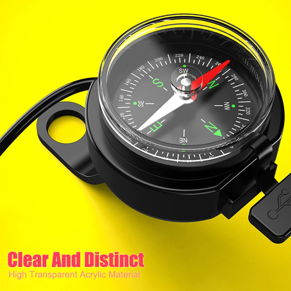 

12V 24V Motorcycle Handlebar Waterproof USB Charger Power Adapter With Compass Mobile Phones Tablet PC GPS Scooter Items