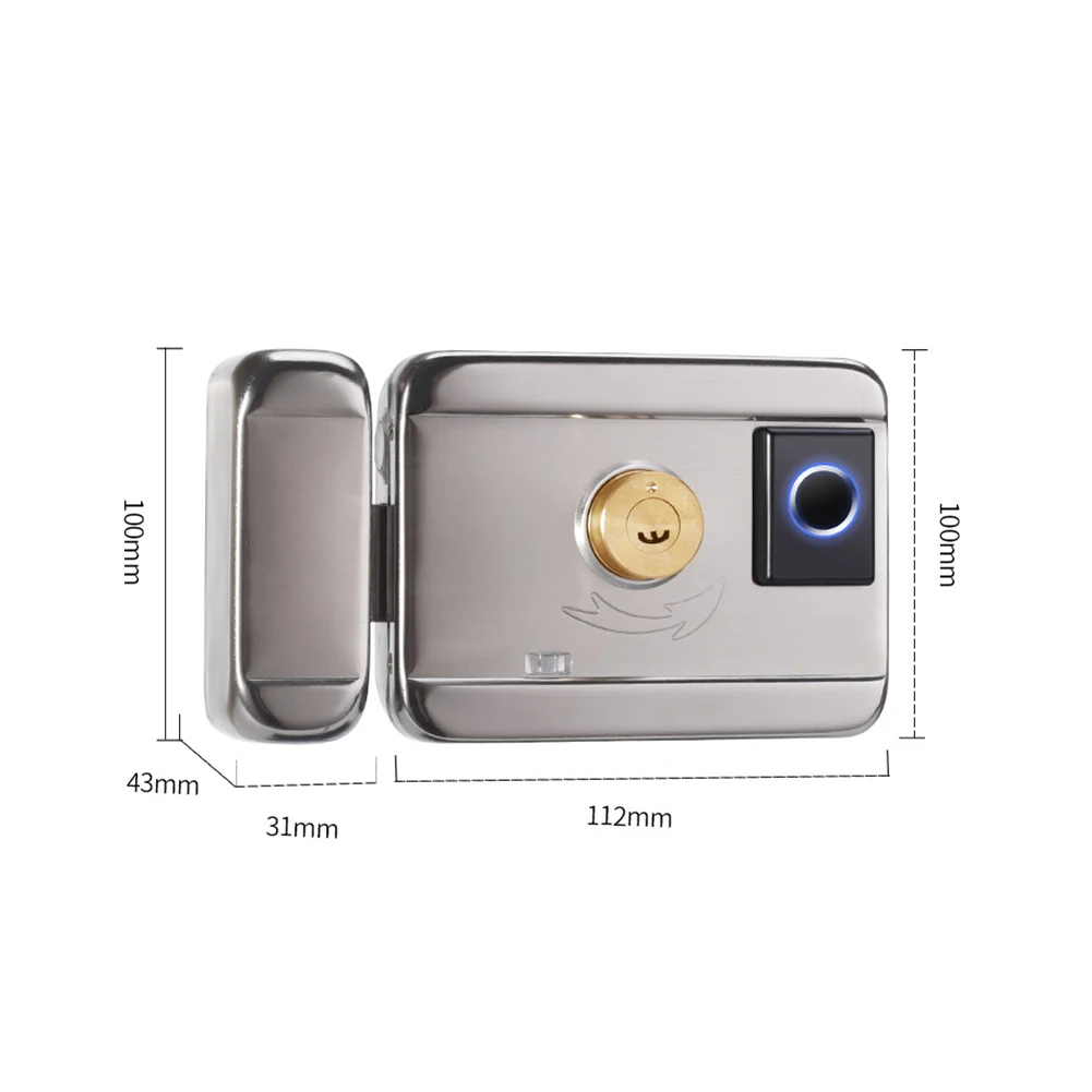R5 Tuya Smart Wifi Unlocking Lock Biometric Fingerprint Security Intelligent APP Remote Password RFID Card Door | Безопасность и
