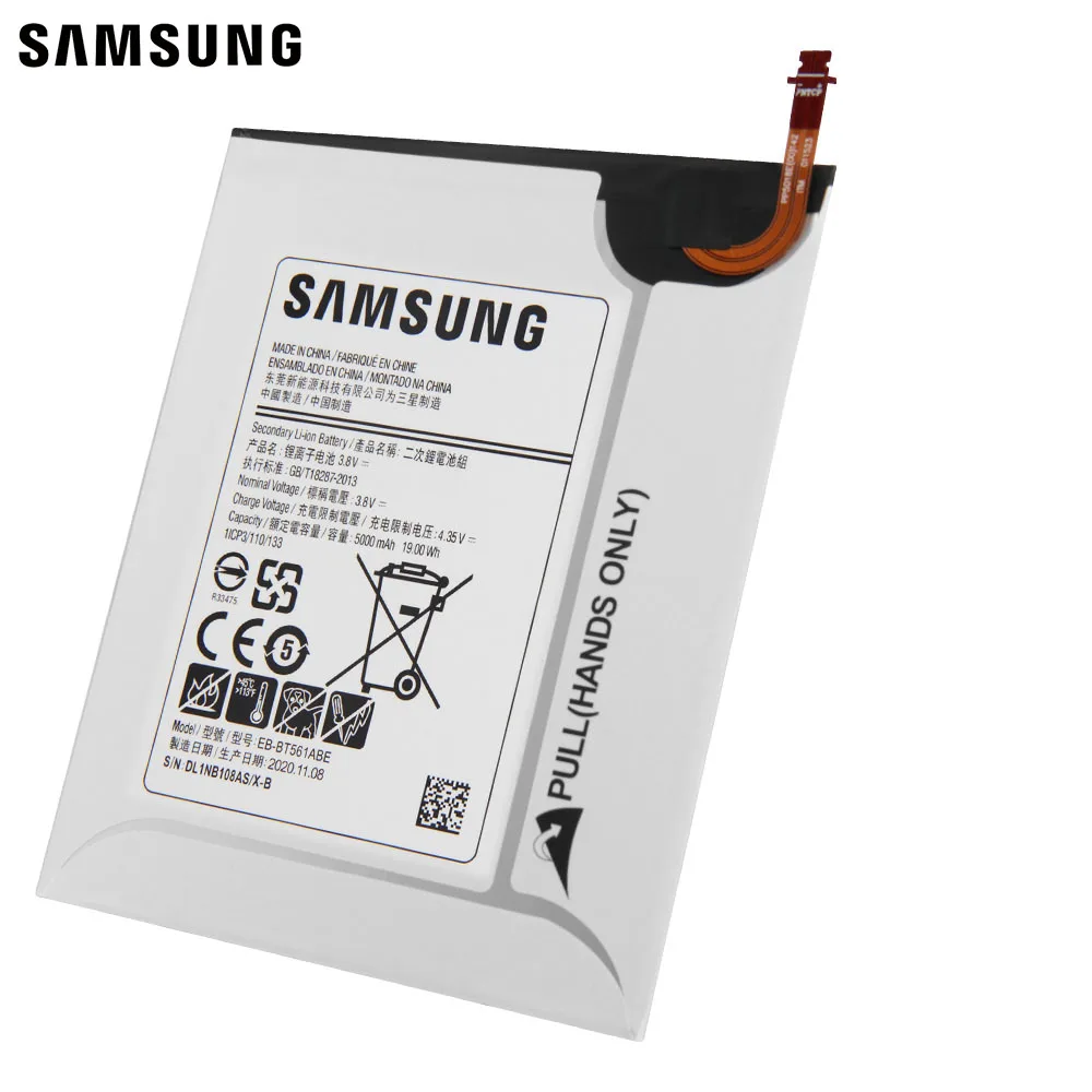 Samsung оригинальный запасной EB BT561ABE батареи для GALAXY Tab E SM T560 T561 BT561ABA 5000