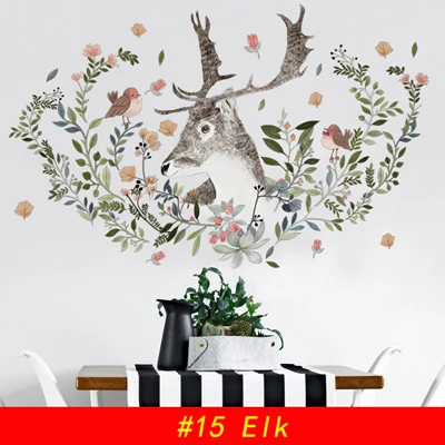 Flamingo Queen Wall Stickers Home Decor Living Room Bedroom Kids Girls Room Nursery Decoration Art Murals Baseboard Vinyl Decals - Цвет: 96X58CM