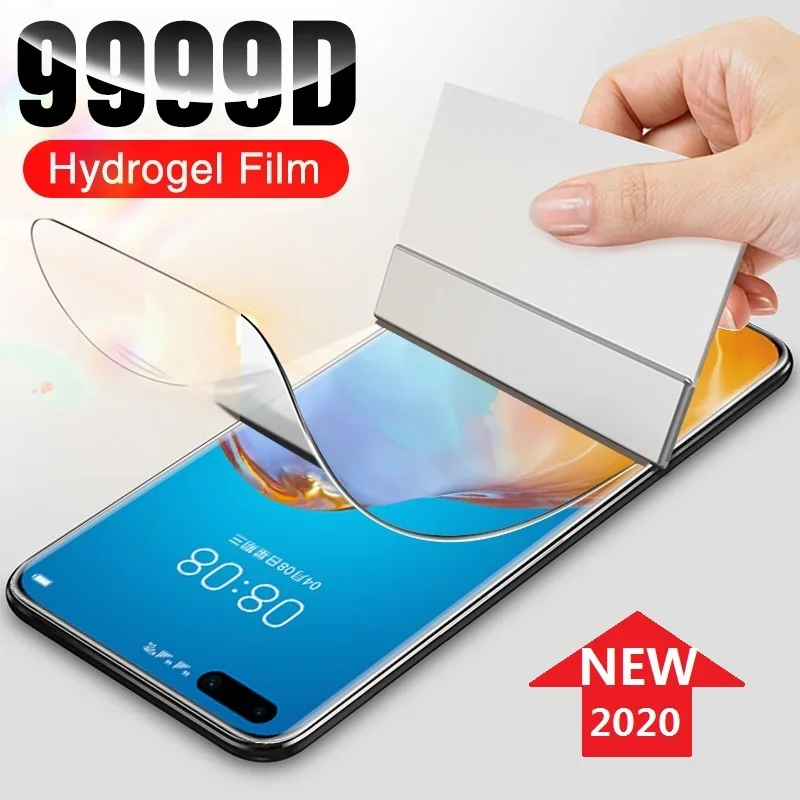 Гидрогелевая пленка для Huawei P30 Pro P20 P10 P40 Lite Honor 10 20 8X P Smart 2019 мягкая не