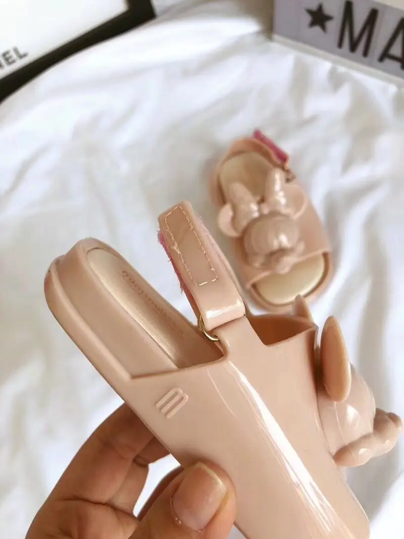 Mini Melissa/ г.; сандалии для мальчиков и девочек с изображением Микки Мауса; детские сандалии; детская обувь с изображением животных; милые сандалии Melissa