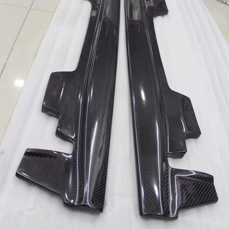 Боковые юбки из углеродного волокна фартук разветвители для BMW 3 серии E90 E92 E93 M3 2008
