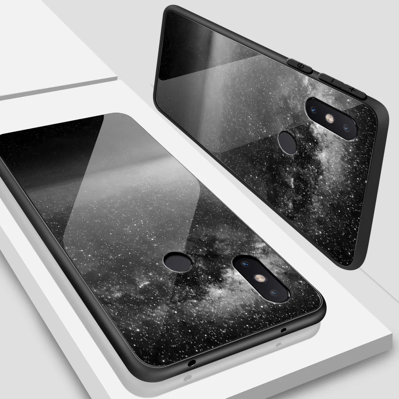 W230 Чехол из закаленного стекла для Xiaomi 5X6X8 9 SE A1 A2 Lite для Redmi Note 4x 5A 6 7 Pro Prime жесткий бампер с глубокой мягкой печатью Coques - Цвет: W230