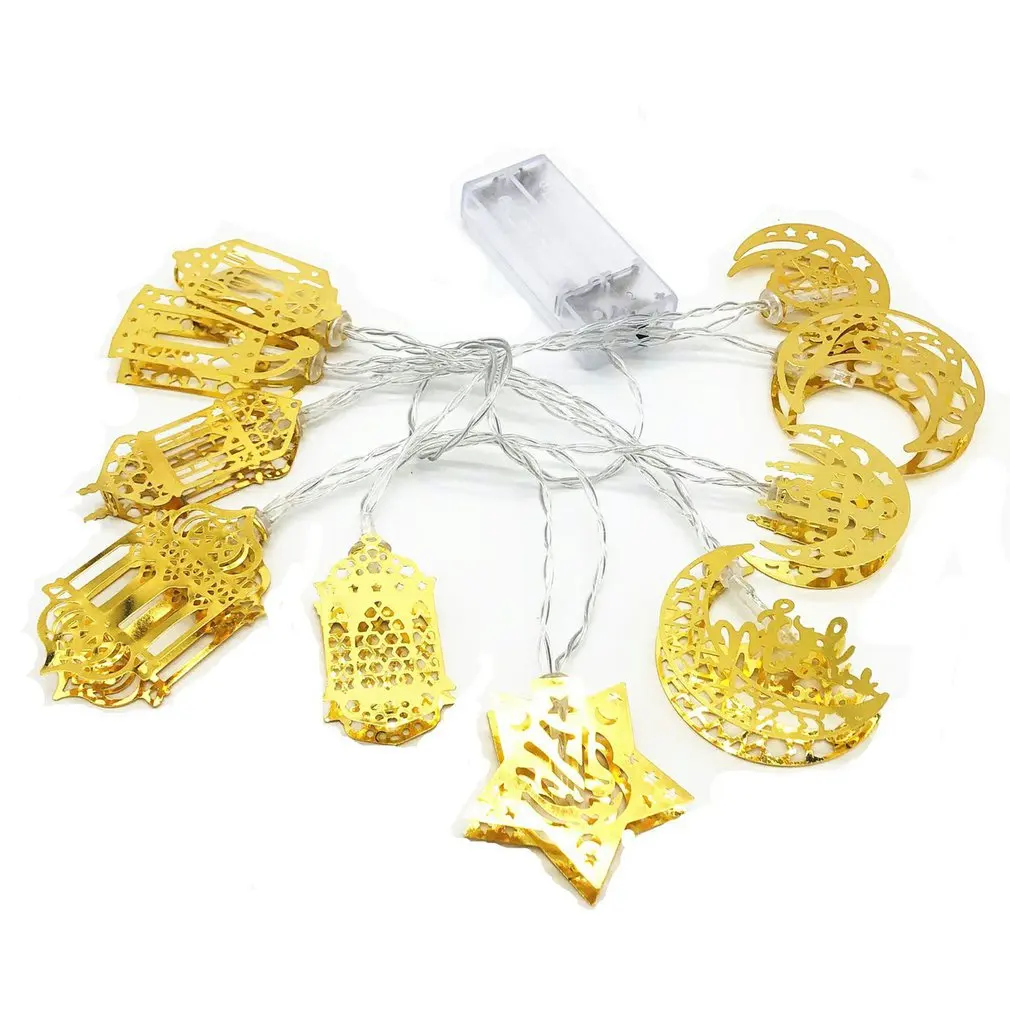 

1.65m Muslim Middle East Eid al-Fitr LED String Light Moon Star String Lights Lamp Palace Party Festival Birthday Decoration