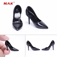 hot toys 16 scale black high heeled shoes soft plastic shoes model for female action figure ph jiaodoll accessory