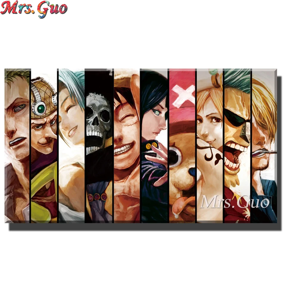 

Японские классические аниме смешанные персонажи, настенное искусство, домашний декор, алмазная живопись, мозаика, вышивка крестиком Стразы