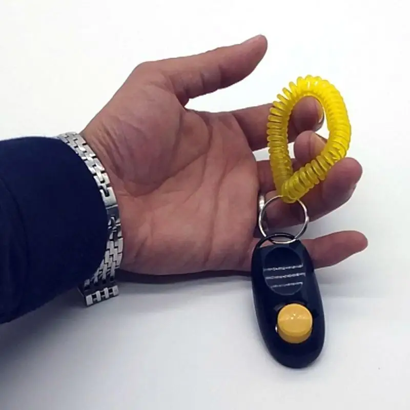 Dog Training Clicker Pet Trainer Aid Guide With Key Ring Whistle Products Supplies Toys Sound | Дом и сад