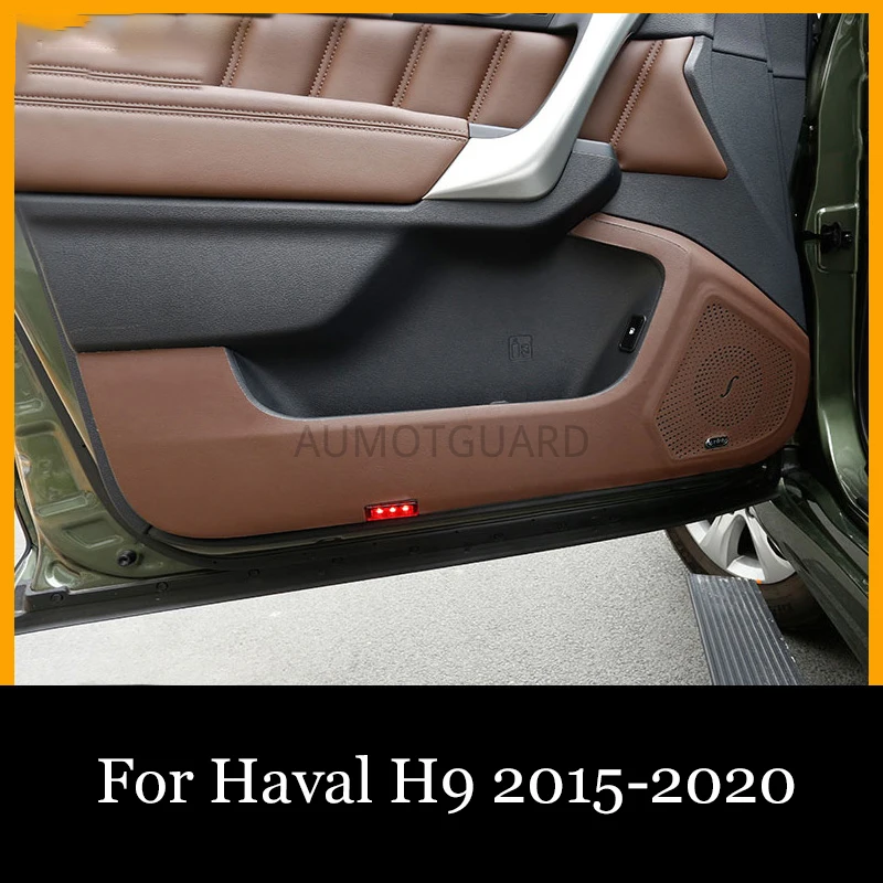 

Car Styling Car Door Anti Kick Pad Modification Leather Car Door All Inclusive Easy Cleaning Anti Kick For Haval H9 2015-2020