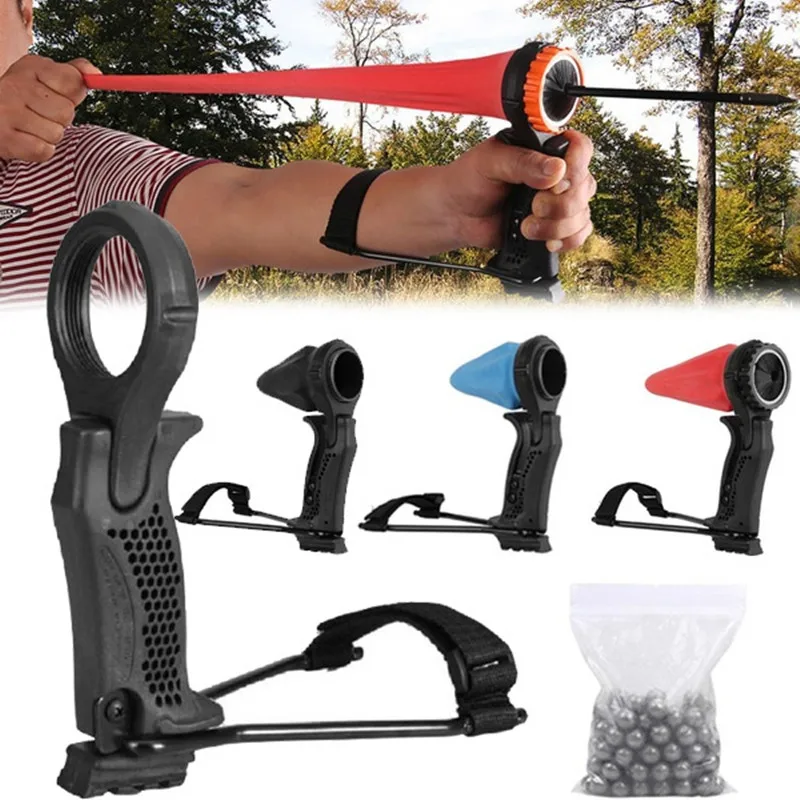 Мощный наружный держатель для рогатки с латексным рукавом большая установка