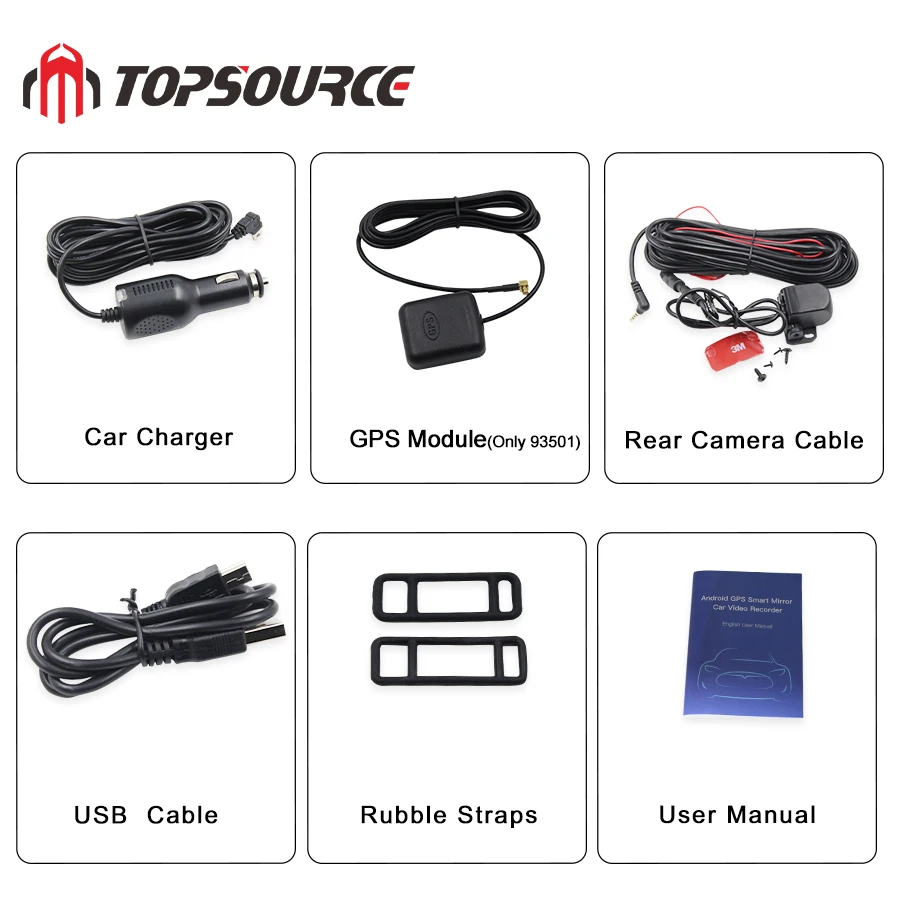 TOPSOURCE 10 &quot4G IPS Видеорегистраторы для автомобилей Камера ADAS зеркало Dash cam Видео