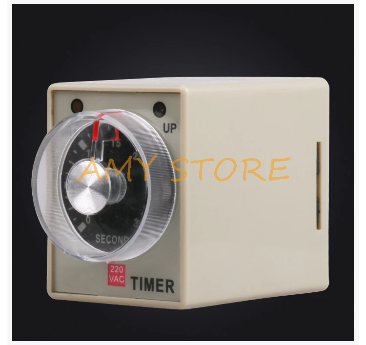 12 V/24VDC 12/24 V/110 V/220VAC AH3 3 0 6min power on time реле таймера задержки с PF083A Socket Base|power delay|power delayon