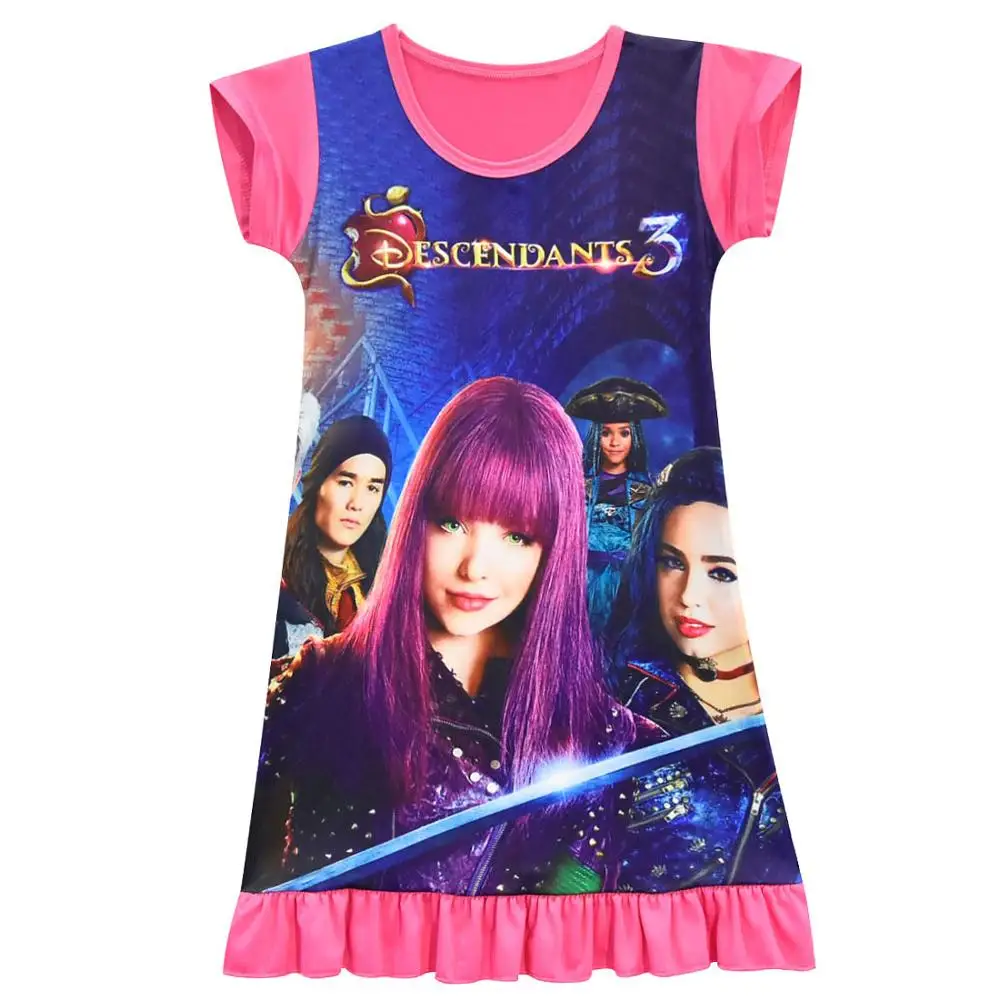 Платье для девочек Потомки платье детская роль в фильме Evie Косплей халат на