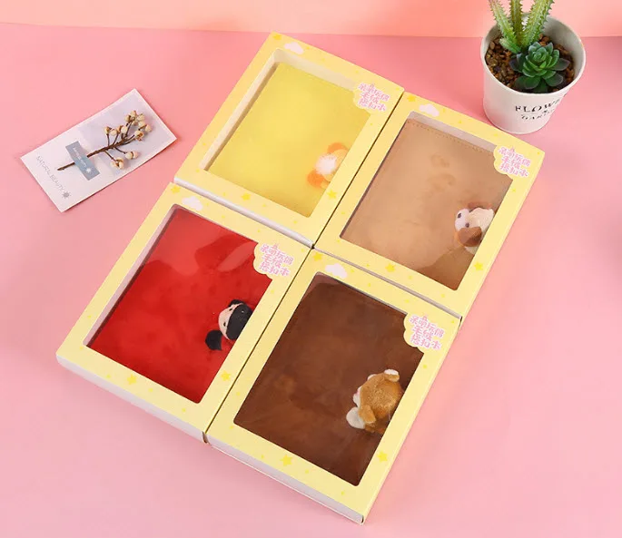 

Cute Yellow Duck Notebook Magnetic Buckle Style Soft Plushed Cover Cartoon Animal Jornal Planner For Students