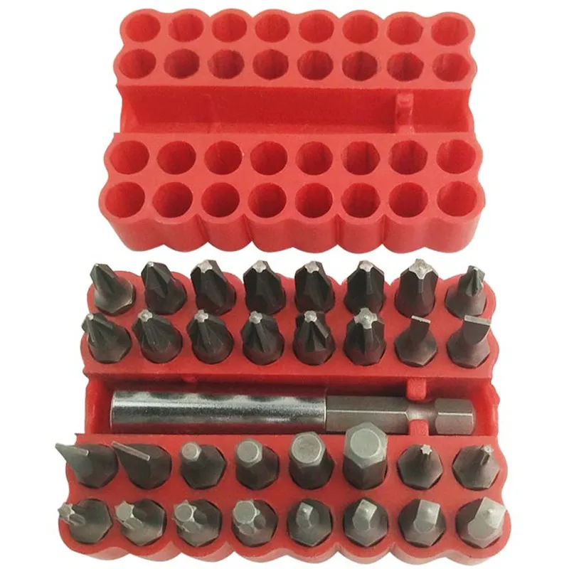 

33 шт./1/4 "дюймов 6 мм адаптер головка отвертки для Электрическая дрель/отвертка/Универсальный вал/1/4 дюймов 105 градусов адаптер расширения