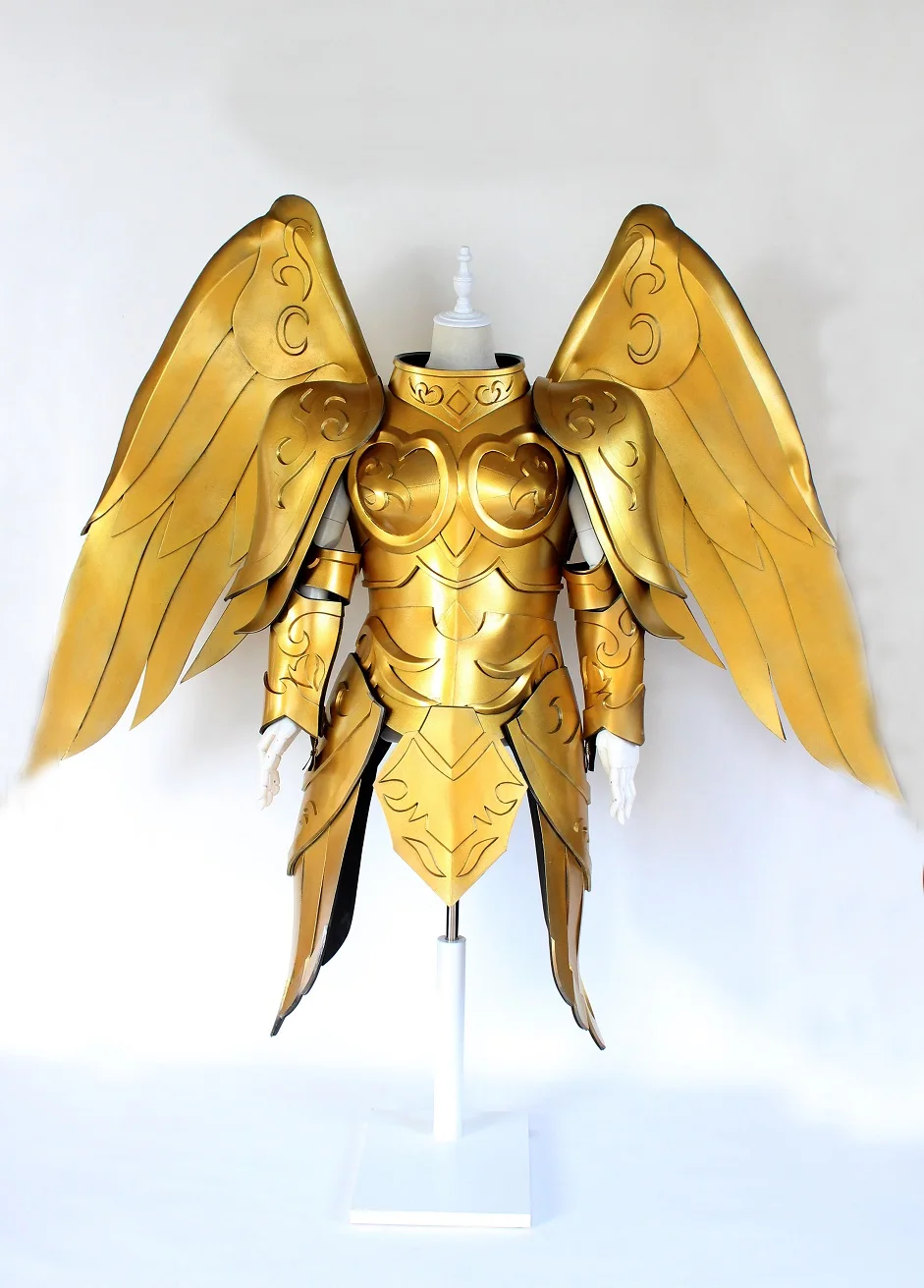 По индивидуальному заказу Saint Seiya Athena Saori Kido золото тканевый костюм для косплея