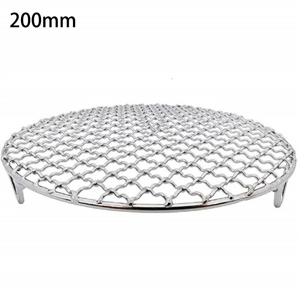 

Round Barbecue Grill Sheet Baking Rack Non-Stick Round Cooling Baking Rack Stainless Steel Hot Grill BBQ Tools