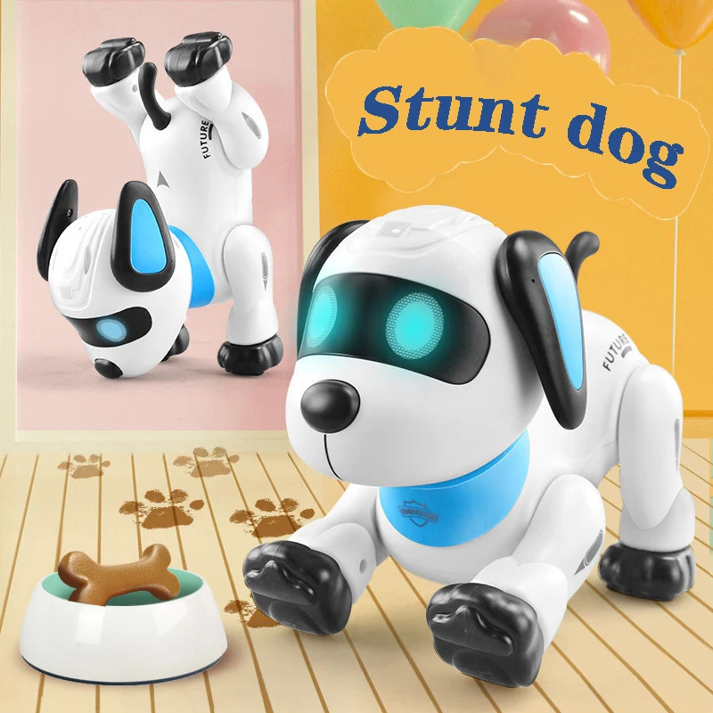 

K21 электронное животное питомец RC робот собака трюк Голосовое управление Музыка Танцующая игрушка подарок на день рождения для детей