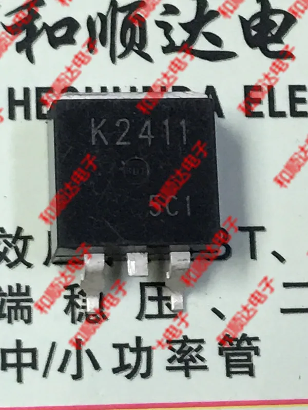 

10 шт./лот K2411 2SK2411 новый запас TO-263 60V 30A