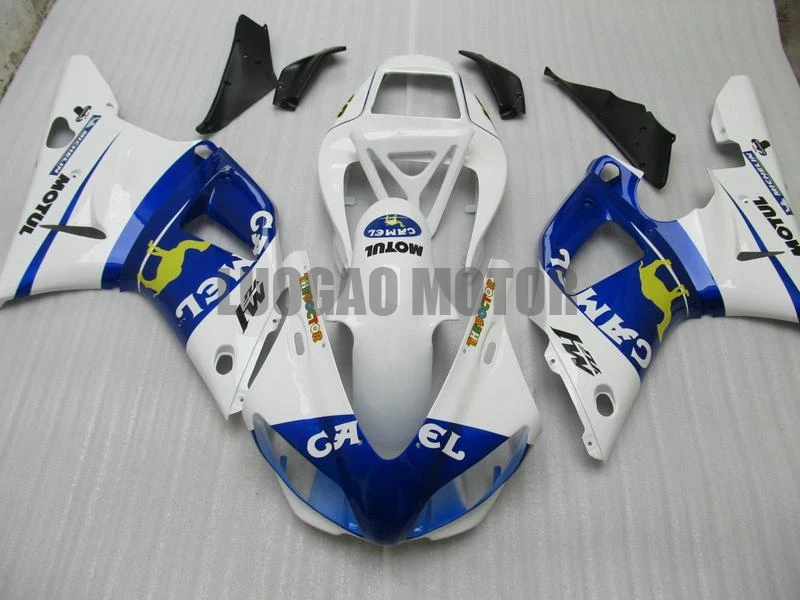 

Injection Custom Fairings kit Bodywork for White Blue Nice YAMAHA YZFR1 YZF R1 1998 1999 YZR1000 R1 98 99 Fairings kit Bodywork
