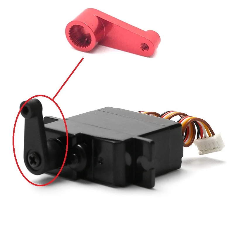 Обновленные запасные части для автомобилей WLtoys 144001 1/14 RC Metal 1263 25T сервопривод рука