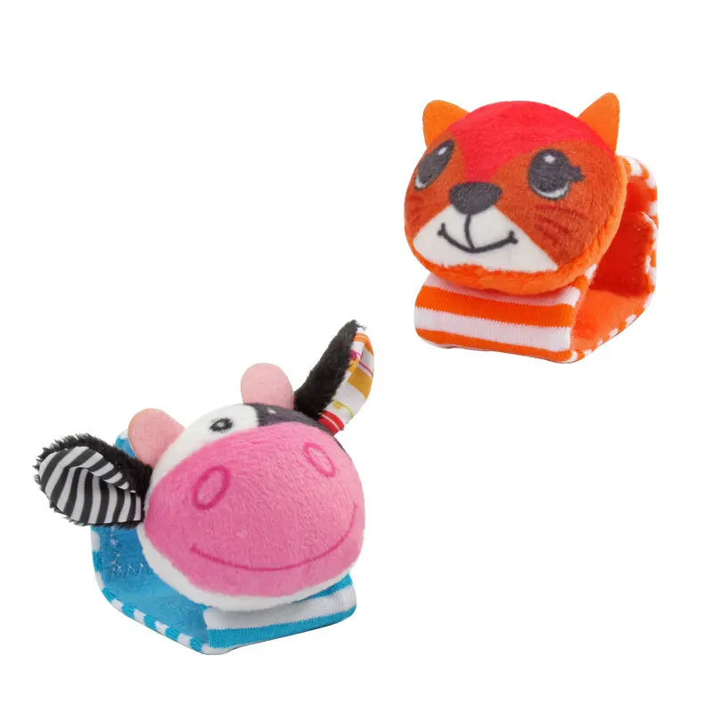 Игрушка для новорожденных повязка на запястье детские погремушки с героями