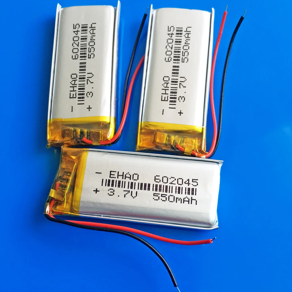 3 шт. 7 В 550 мАч литий-полимерная аккумуляторная батарея для MP3 GPS DVD bluetooth рекордер