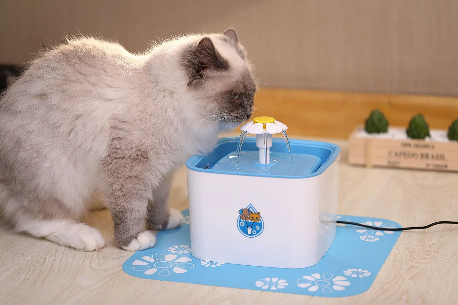 Квадратный водонепроницаемый силиконовый коврик-маленький цветок квадратный