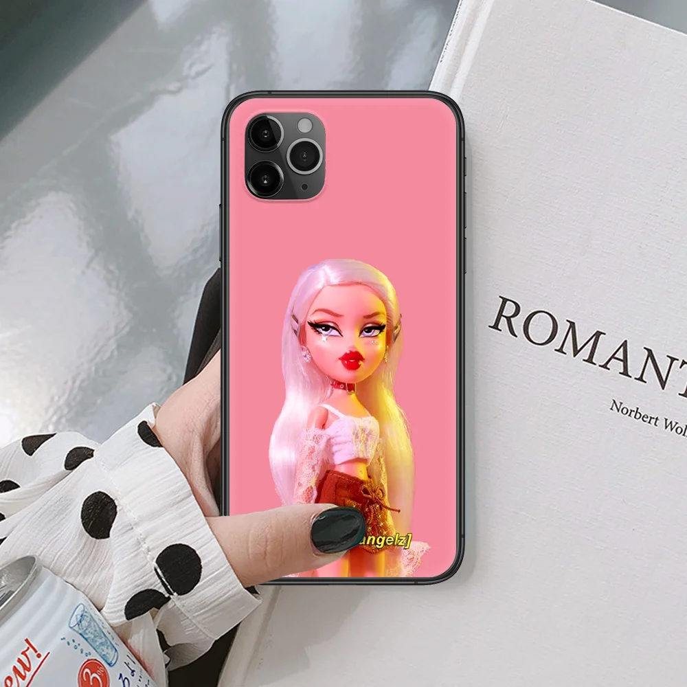 

Bratz Doll Cute Cartoon Girl Phone Case For IPhone 4 4s 5 5S SE 5C 6 6S 7 8 Plus X XS XR 11 12 Mini Pro Max 2020 black Back