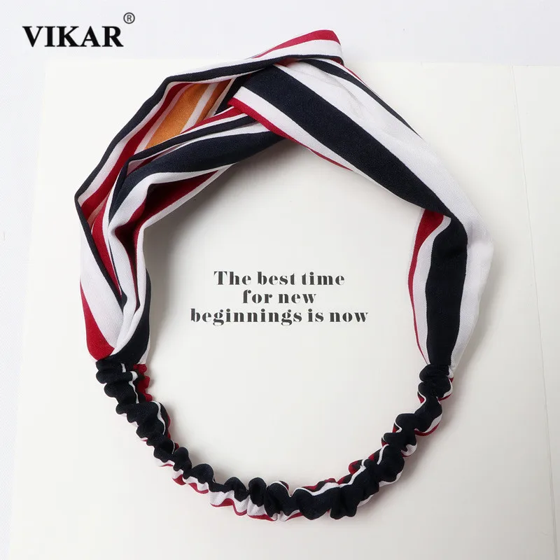 ВИКАР Женские весенние и осенние ободки для волос в модном стиле с карикатурным крестом, турбаны, бандажи, банданы, головные уборы, аксессуары.