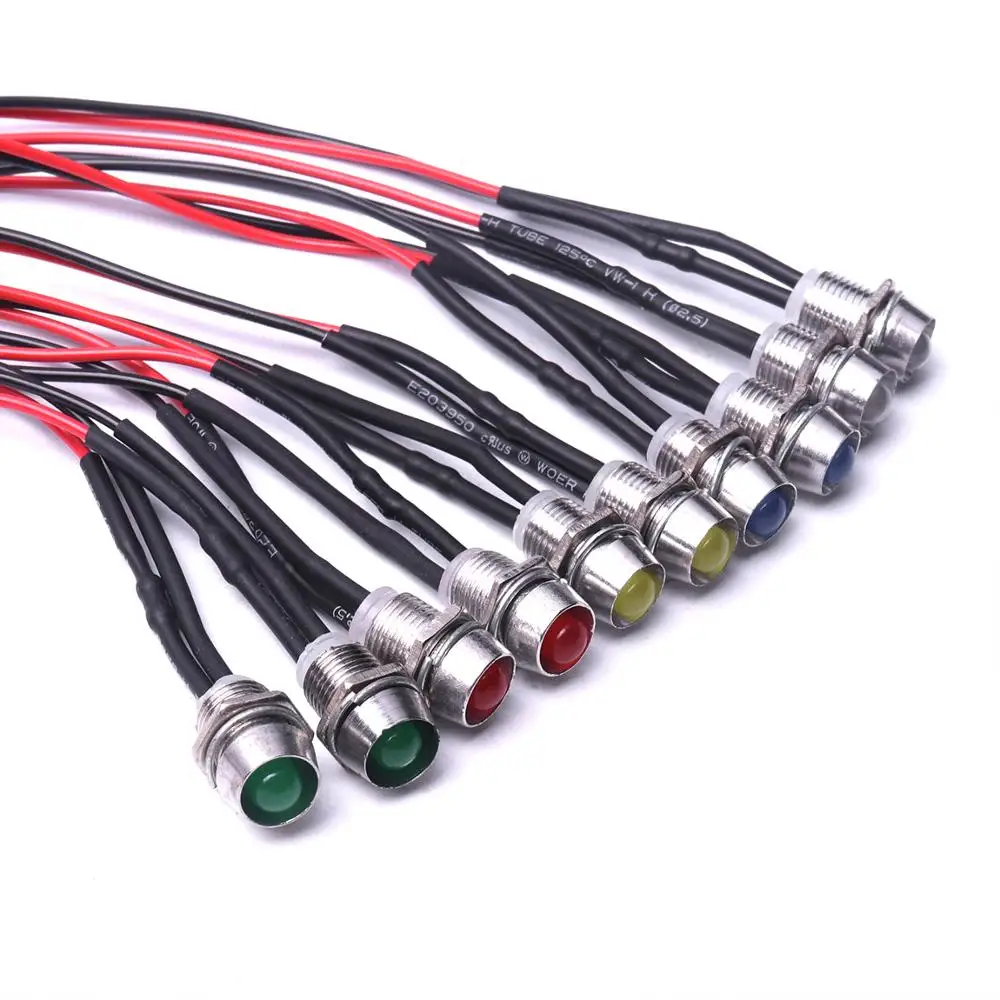 Миниатюрная Светодиодная лампа индикатор 10 шт. светодиодсветильник для поворота