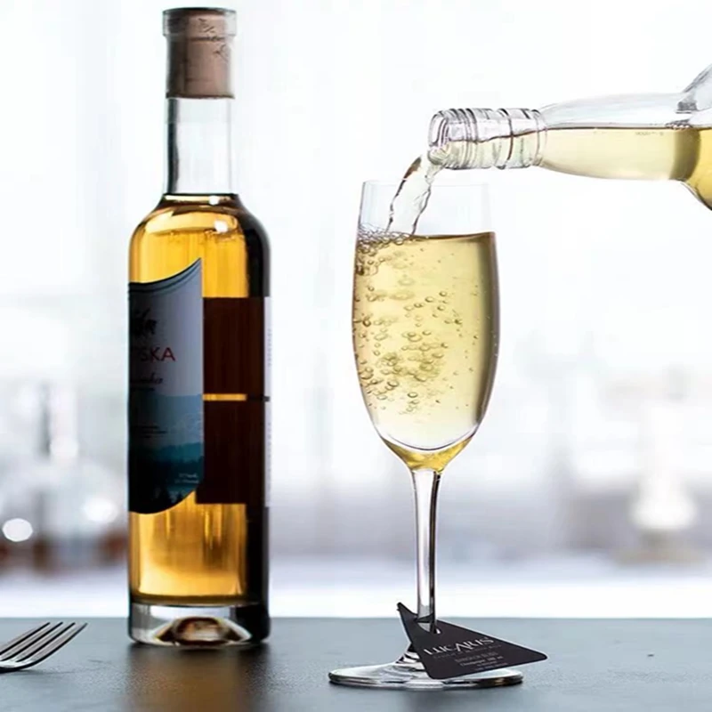 

2pcs/Imported Crystal Glass Sparkling Wine Sweet Glasses 2 Pairs of High Champagne Glasses Set of 6 Home