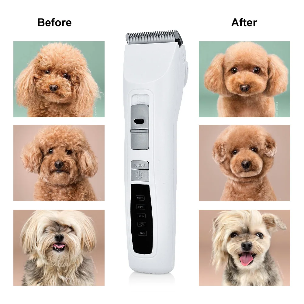 Машинка для стрижки собак профессиональный триммер с зарядкой от USB груминга и