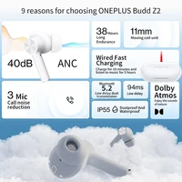 Global Version Oneplus Buds Z2 TWS Wireless Earphone Bluetooth 5.2 Active Noise Cancelling Wireless Headphones For Oneplus 10Pro 5