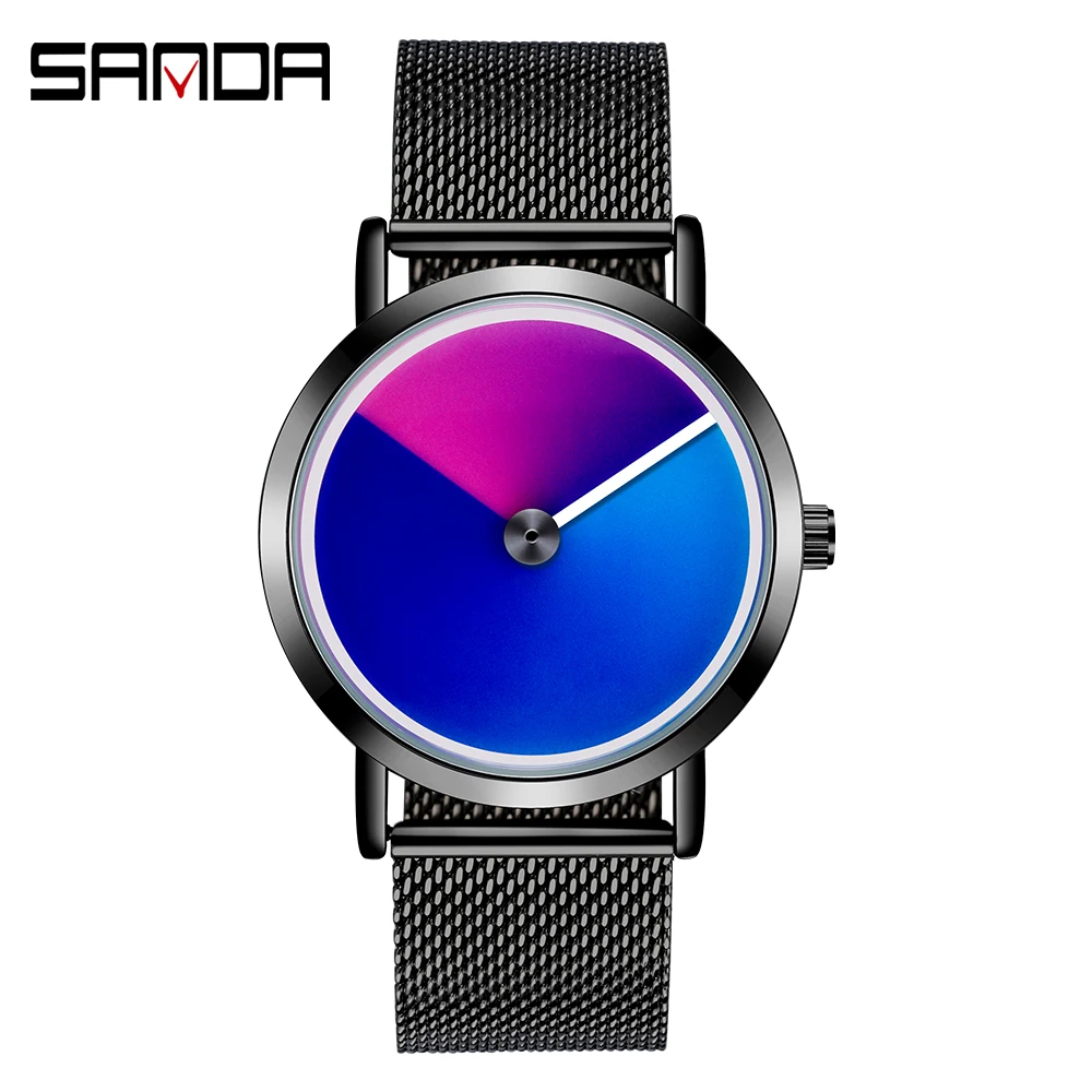 Sanda Для мужчин спортивные наручные часы Творческий вихревой уникальный